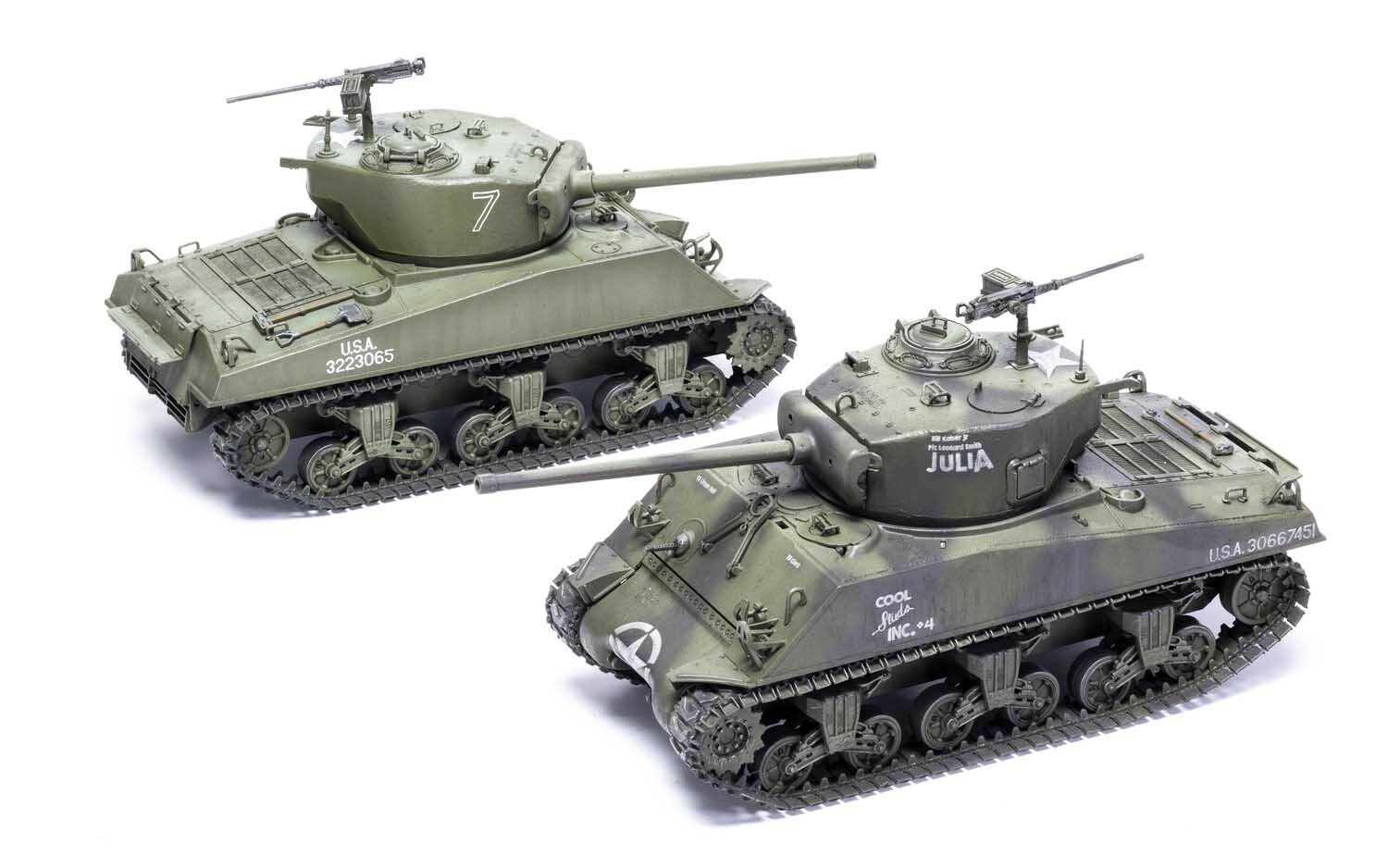A1365 Сборная модель танка Шерман M4A3(76)W Battle of the Bulge