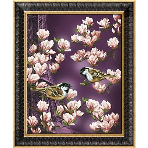 Залит лучами розового цвета (Панорамная вышивка) 21013