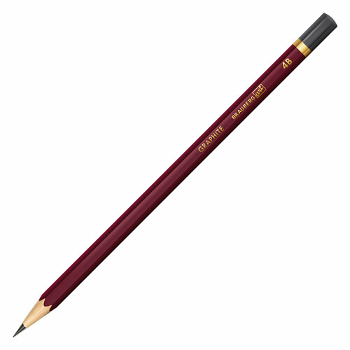 карандаш чернографитный художественный lyra art design мягкость 4b l1110104 Карандаш BRAUBERG 181889, комплект 24 шт.