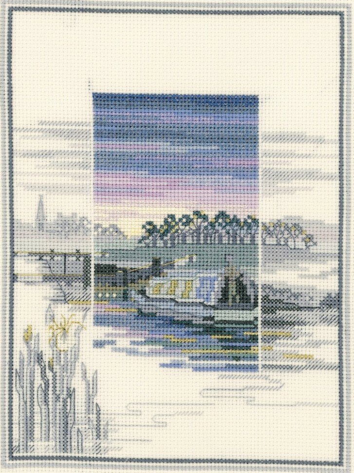 Village Locks #TWL09 Derwentwater Designs Набор для вышивания 20 х 14 см Счетный крест