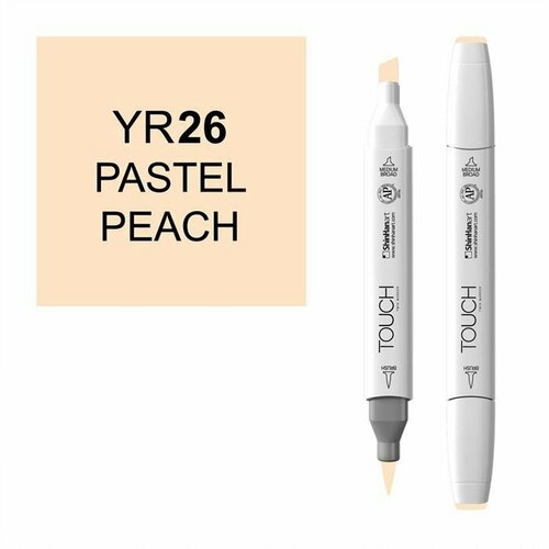 Маркер Touch Twin Brush 026 пастельный персиковый YR26