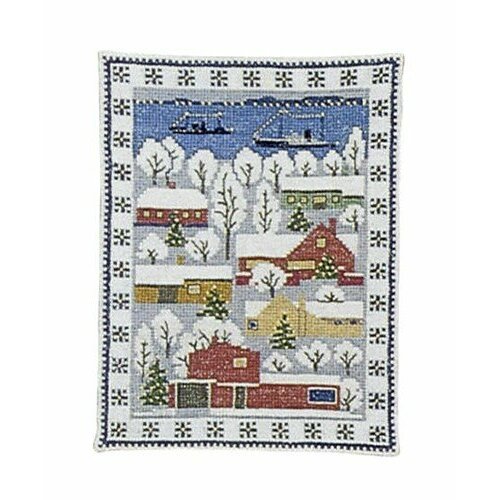 Снежные домики #30-4136 Haandarbejdets Fremme Набор для вышивания 16 х 21 см Счетный крест