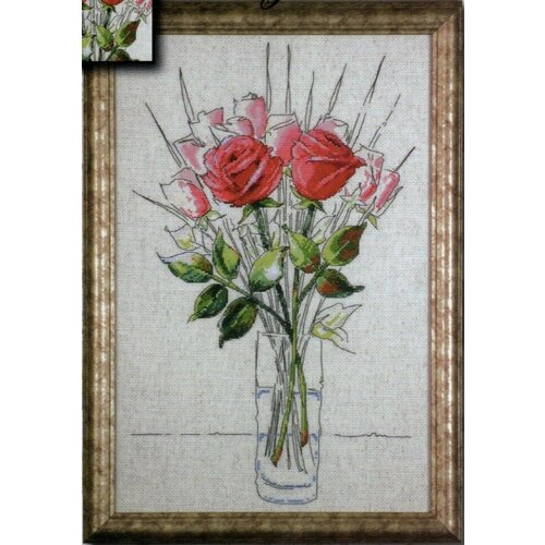 фото Sketchbook roses #2712 design works набор для вышивания 28 x 45 см счетный крест