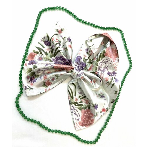 фото Платок ,630х34 см, серебряный нет бренда