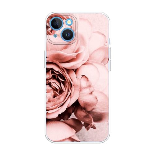Силиконовый чехол на Apple iPhone 15 / Айфон 15 Пыльно-розовые пионы силиконовый чехол на apple iphone 7 айфон 7 пыльно розовые пионы