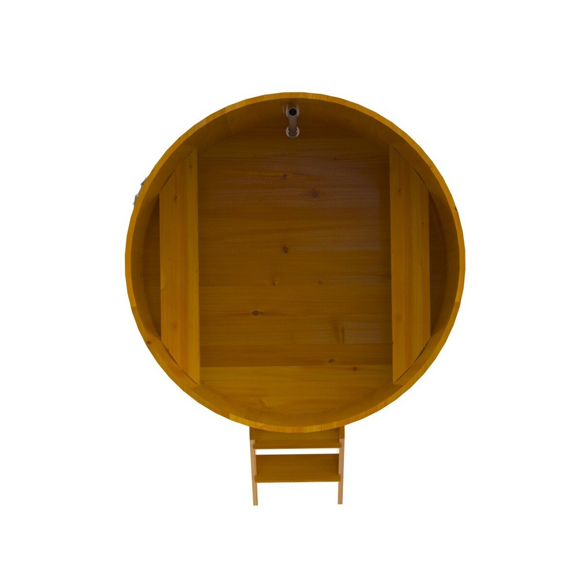 Купель круглая из лиственницы Рустик D=150 - фотография № 8