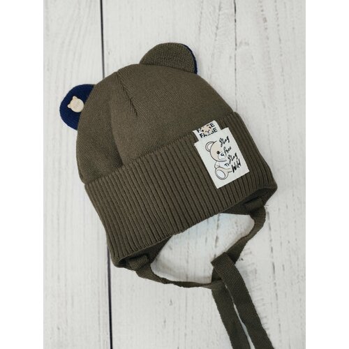 фото Шапка мой ангелок, размер 48-50, хаки