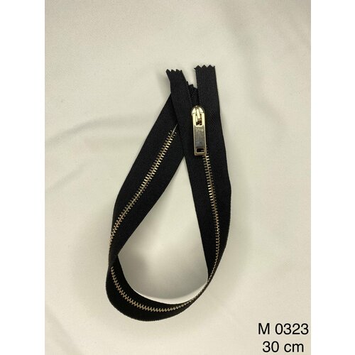 Молния Raccagni металл 30 см цв. чёрный/латунь