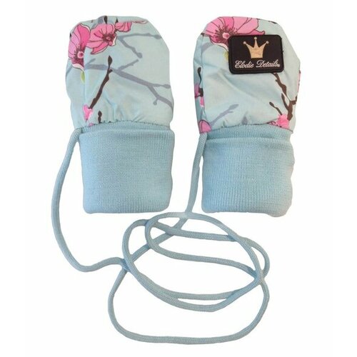 Варежки Elodie, комплект из 2 пар, размер xs, голубой, бирюзовый