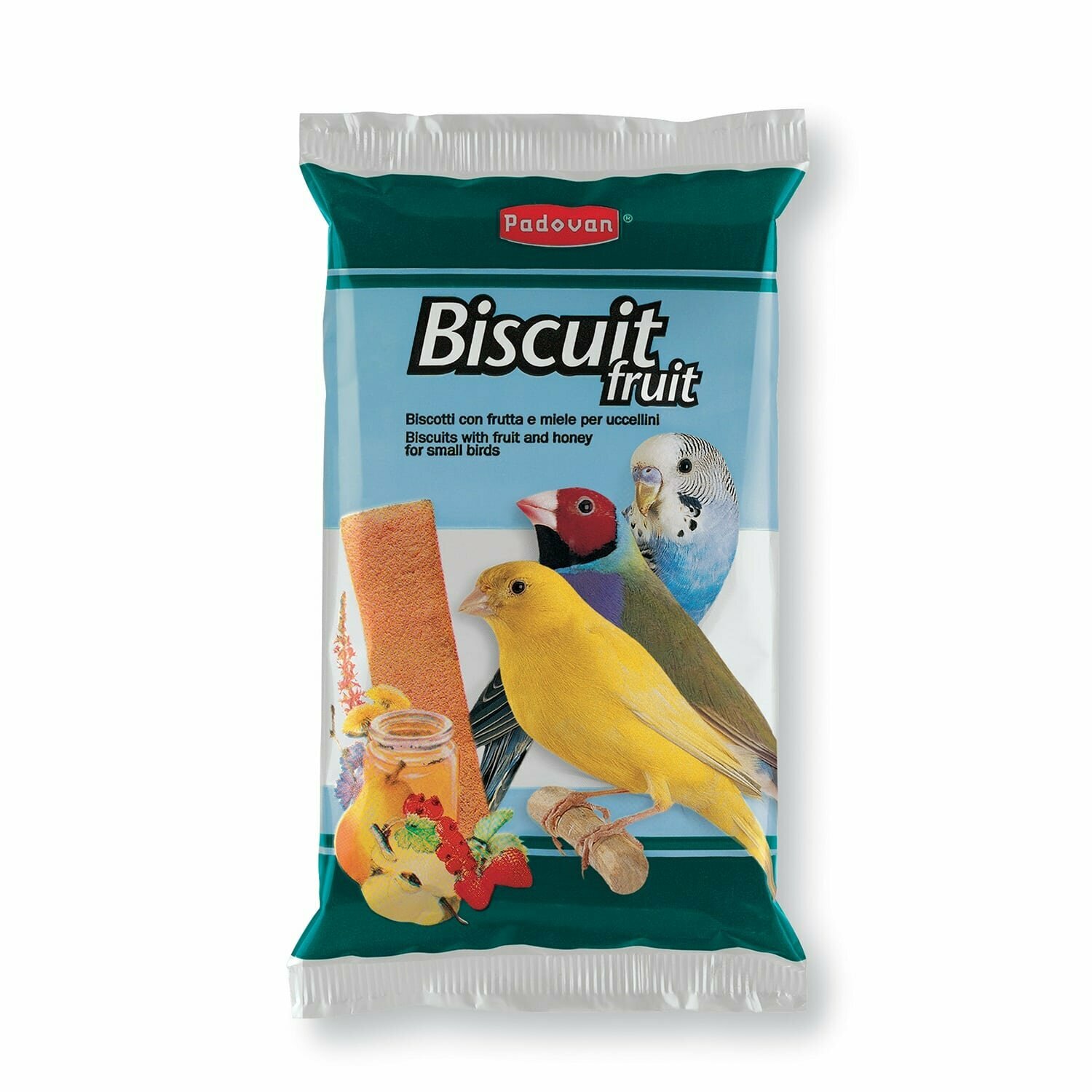 Лакомство для птиц Padovan Biscuit Fruit с фруктами и яйцом , 30 г