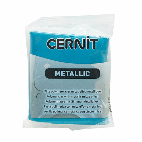 Полимерная глина Cernit Metallic, 56 г 676 бирюзовый 56 г