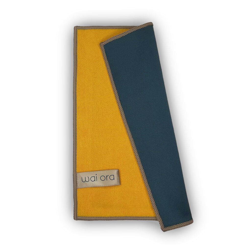 Wai Ora Двухсторонняя салфетка для для телефонов ноутбуков компьютеров "2in1" (Желтый и титановый)