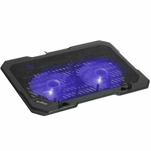 Подставка для ноутбука Aceline NCIC-1501 черный до 156 вентиляторы - 2 шт 23 дБ USB хаб - 1 алюминий пластик 3478₽