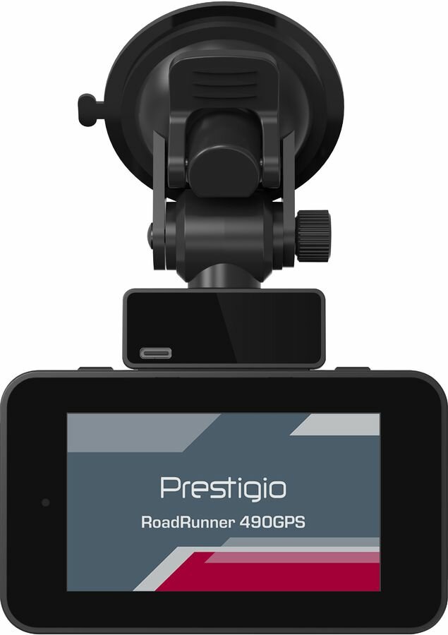 Видеорегистратор Prestigio RoadRunner 490GPS, черный