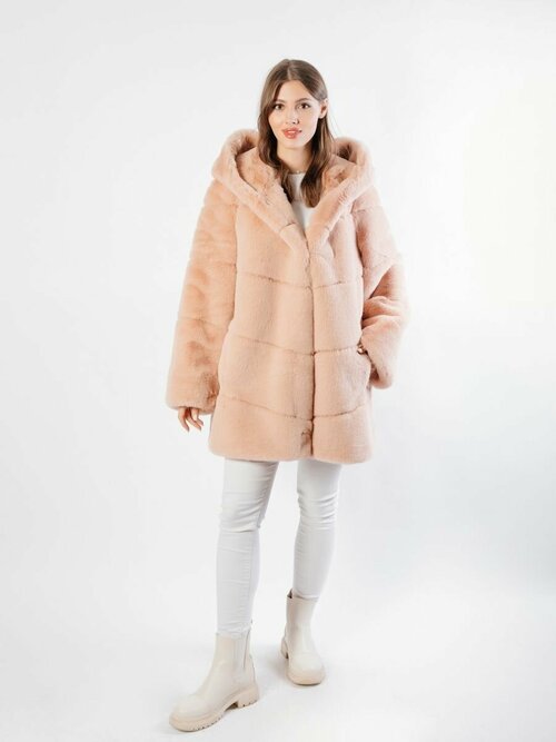 Шуба Original Fur company, размер 48, розовый