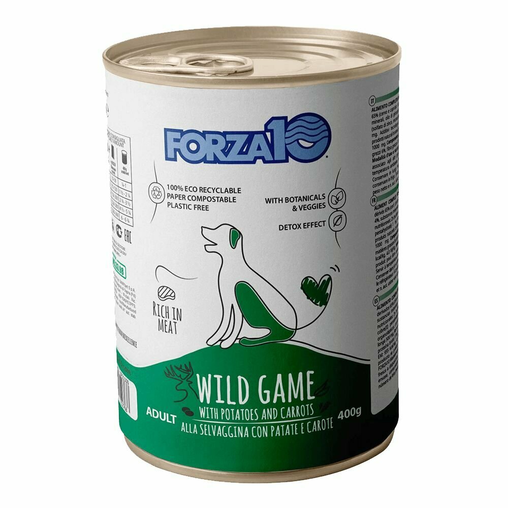 Корм с дичью, картофелем и морковью Forza 10 Maintenance WILD GAME 0,4 кг