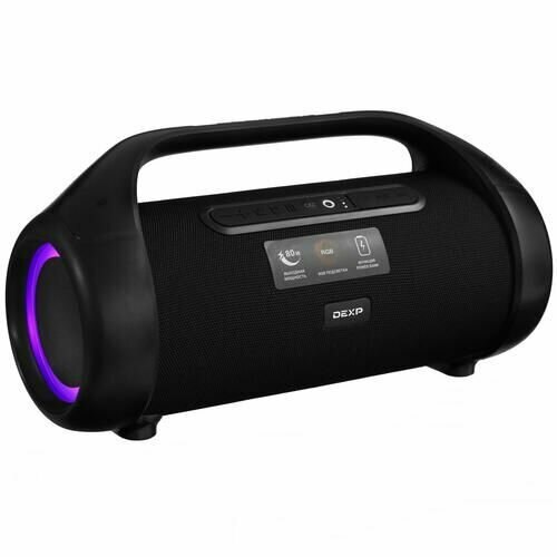Портативная колонка DEXP P580 черный 80 Вт Bluetooth AUX 4400 мАч время работы - до 9 ч 1229400₽