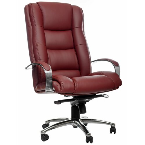 Компьютерное офисное кресло The World of Comfortt Элегант-X-SIZE, бордовый, экокожа