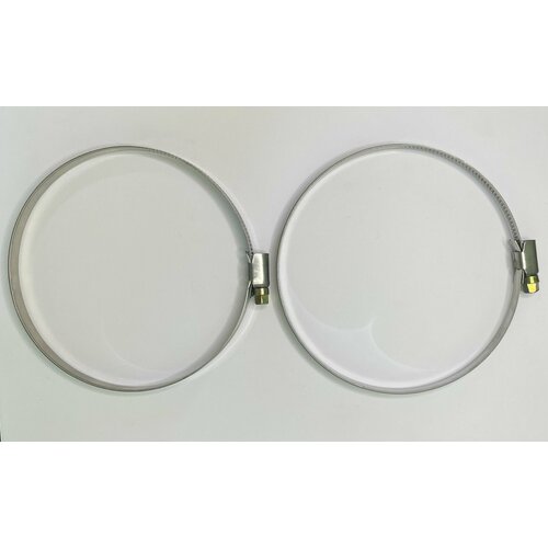 Хомут червячный из нержавеющей стали под отвертку набор хомутов нержавейка 100-120 мм INSEPT 2 шт 269₽