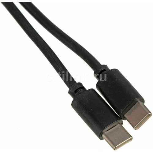 Кабель USB Type-C (m) - USB Type-C (m), 3м, 3A, черный кабель usb type c m usb m 1м 3a черный