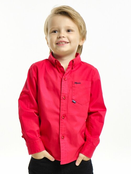 Рубашка Mini Maxi, размер 122, красный