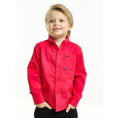 фото Рубашка mini maxi, размер 122, красный