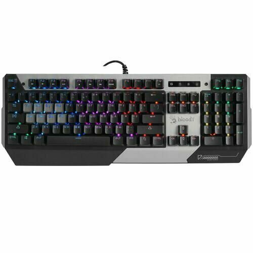 Клавиатура проводная A4Tech Bloody B865R B865R оптомеханическая A4Tech LK Light Strike Blue клавиш - 104 USB черная 1210800₽