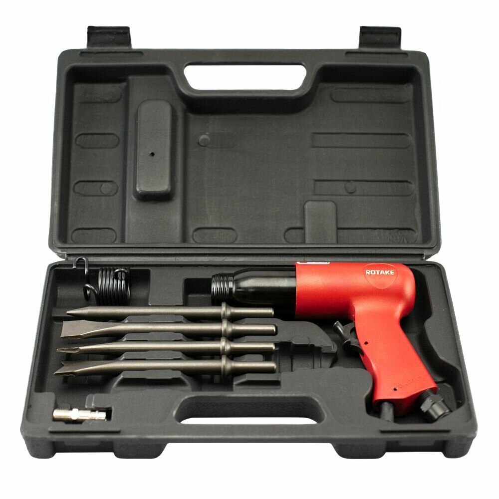 фото Пневмозубило 190 мм с комплектом насадок RT-3502RK