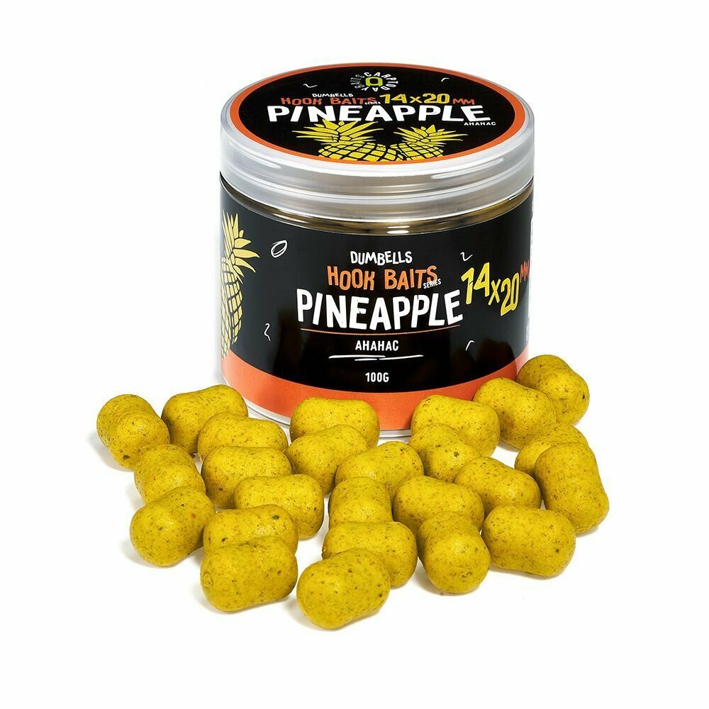 Дамбелсы насадочные Carptoday Baits Pineapple (Ананас) бойлы рыболовные карповая рыбалка прикормка для рыб