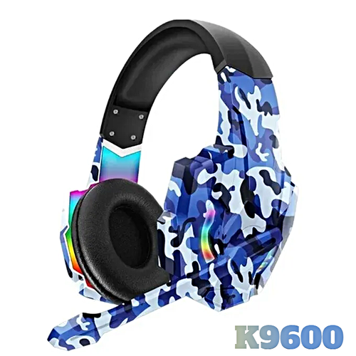 Игровая гарнитура для компьютера с микрофоном K9600 Проводные геймерские наушники Гарнитура для PC MAC разъем mini jack 35 Синий Хаки 206200₽