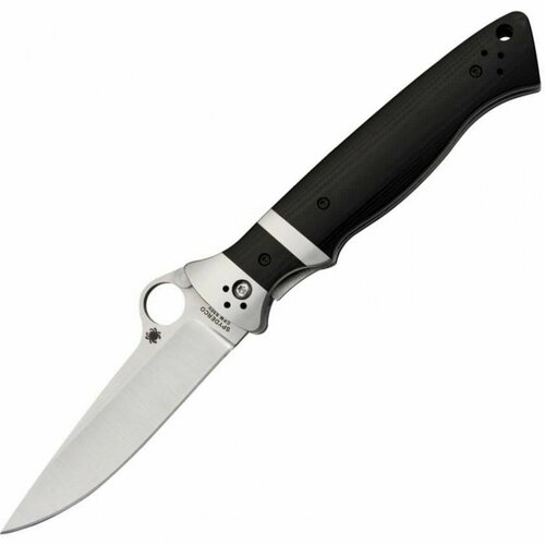 нож складной tenacious spyderco 122gps сталь 8cr13mov satin combo рукоять стеклотекстолит g 10 чёрный Нож складной Spyderco Vallotton Sub-Hilt