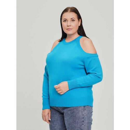 Джемпер, размер 54-58, бирюзовый