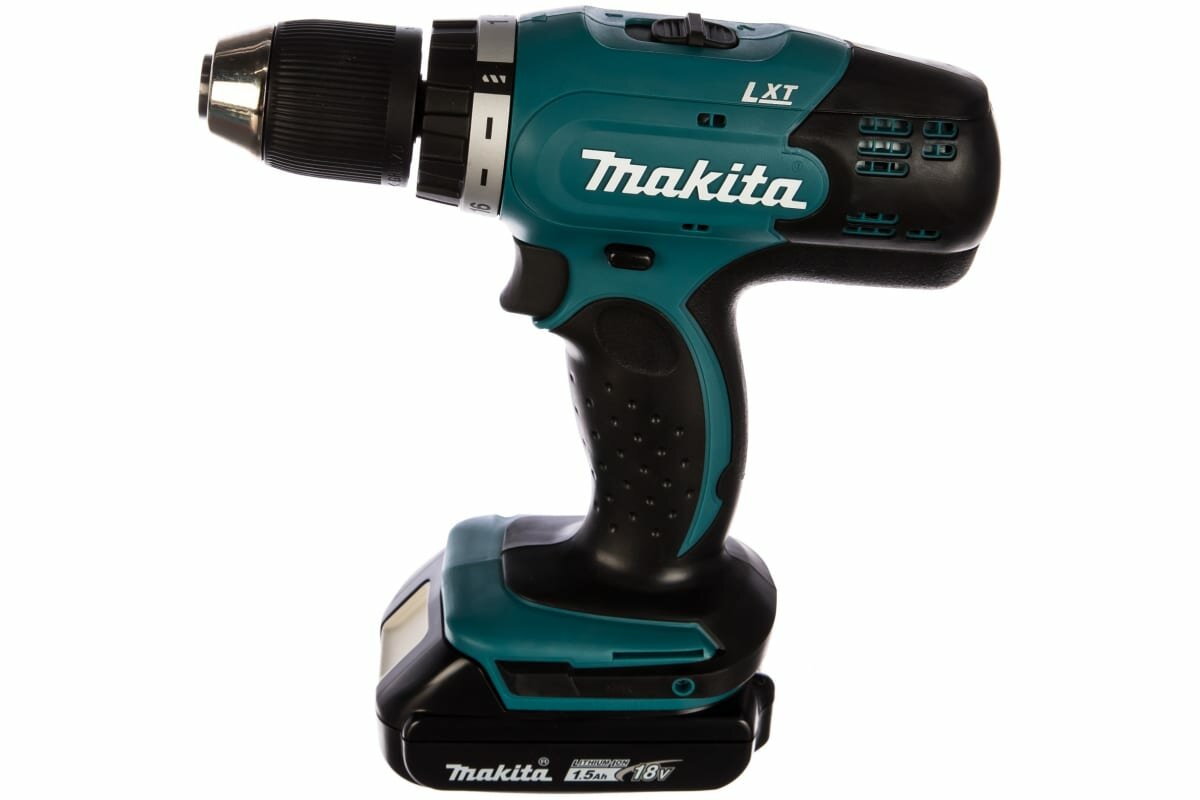 Аккумуляторная дрель-шуруповерт, LXT, 18V Makita DDF453SY (18V, 1 x 1.5Ah, Li-Ion)