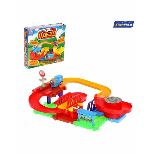 Железная дорога Весёлое путешествие, работает от батареек