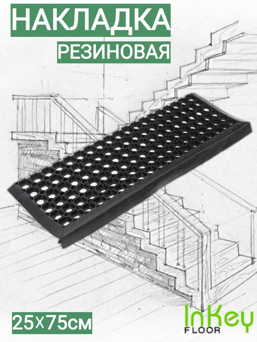 фото Коврики для лестницы накладка на ступень 25х75