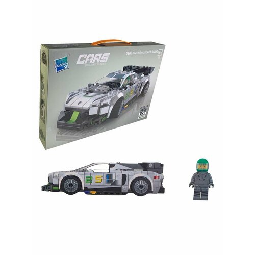 Конструктор автомобиль Zuanma 096 вид 1, белый, 322 детали