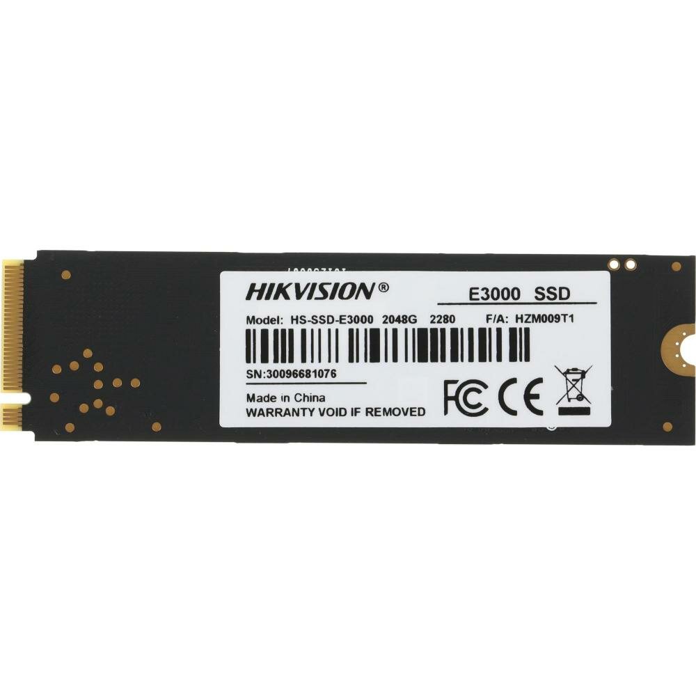 Твердотельный накопитель Hikvision 2 ТБ M2 HS-SSD-E3000/2048G