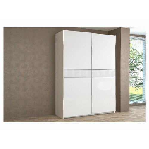 Шкаф-купе Иннэс-5 1600 Ф3/Ф3 (Ф3/Ф3 Бодега белая / Белый глянец)