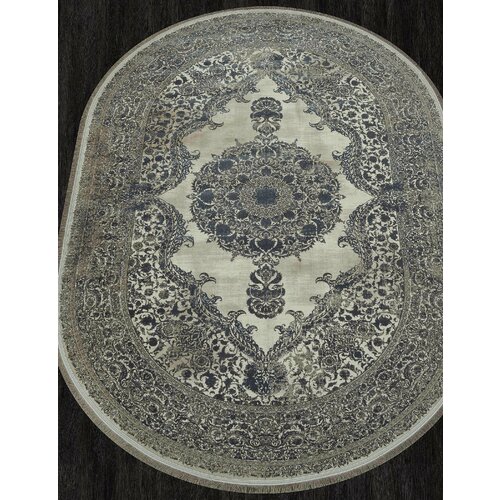 Ковер HADI 122215 000 Овал в гостиную в дом в зал в квартиру в комнату в спальню 1.5 x 2.25 м.