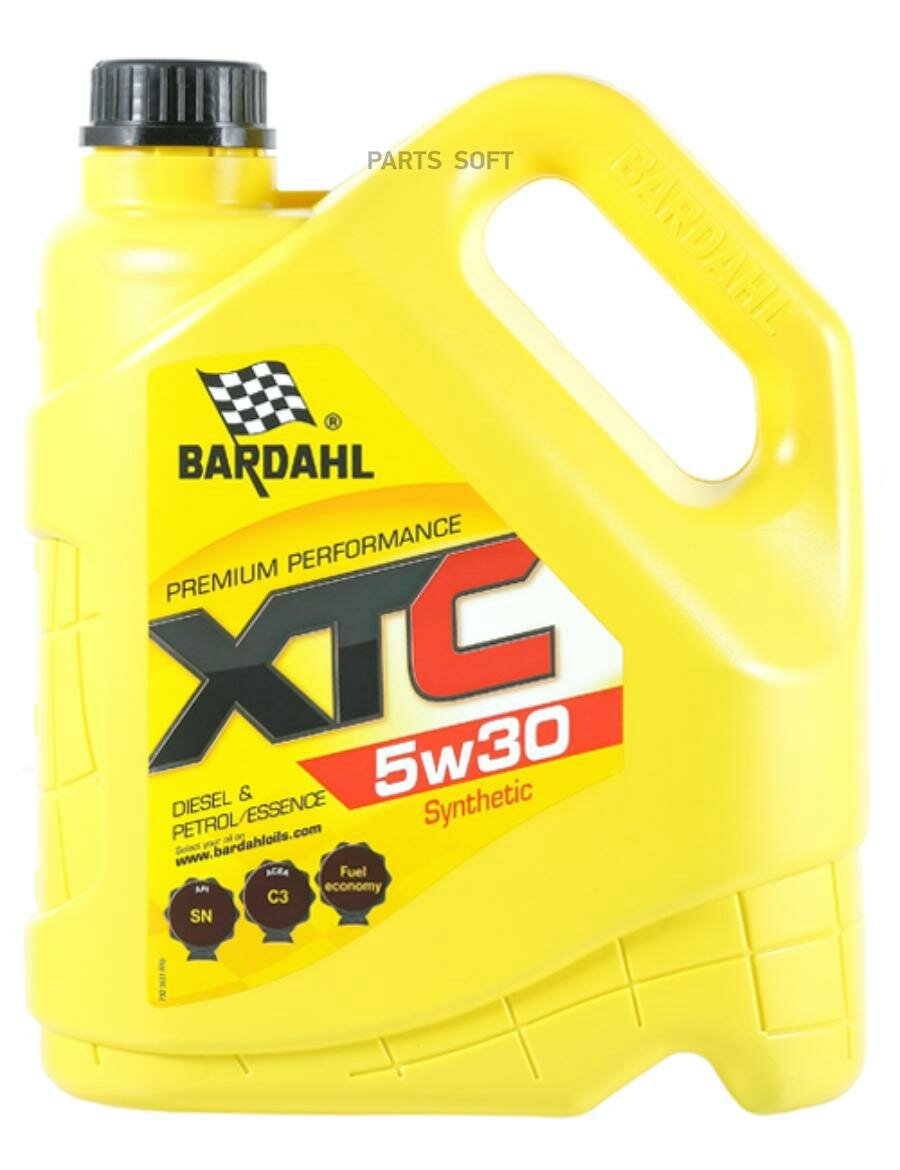 BARDAHL XTC 5W30 (4L)_масло моторное! синт.\API SN/SN+, ACEA C3, MB 229.31/229.51/229.52, BMW LL-04 BARDAHL / арт. 36312 - (1 шт)