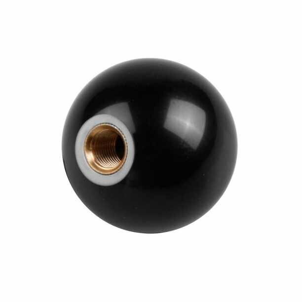 фото Шар пластиковый D25 с резьбой М8 черный