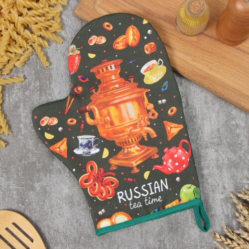 Варежка-прихватка Этель Самовар 20х28 см 100 хл ватин 250 гм2 511₽