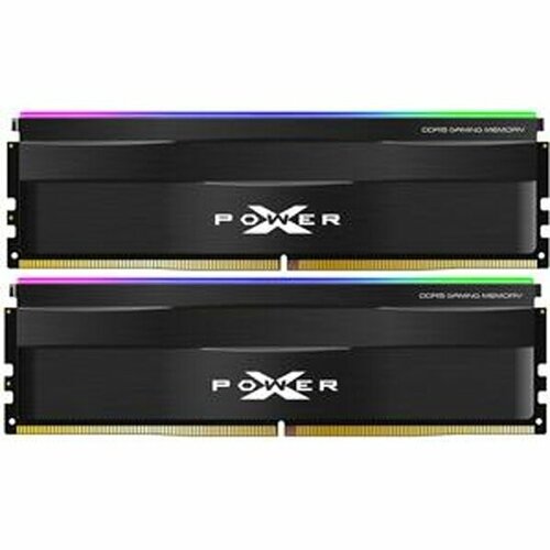 оперативная память для компьютера silicon power xpower zenith rgb dimm 32gb ddr5 6000 mhz sp032gxlwu600fdh Оперативная память SILICON POWER DDR5 32Gb (2x16Gb) 5600MHz pc-44800 XPOWER Zenith RGB Black CL40 1.25V (SP032GXLWU560FDF)