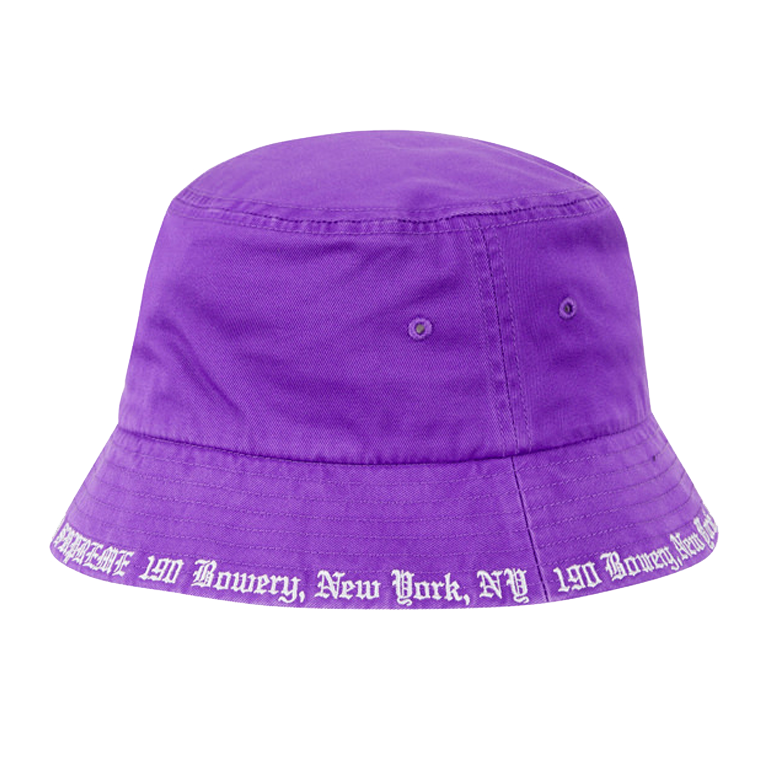 Supreme Embroidered Brim Crusher Purple (M/L)