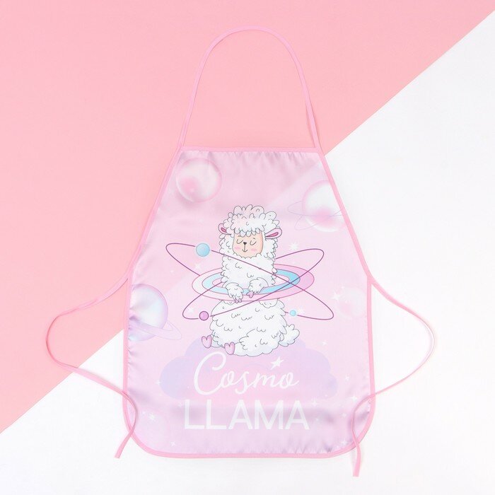 фото Фартук детский для творчества Этель "Лама" 49х39 см
