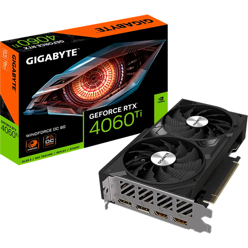 Видеокарта GeForce RTX 4060Ti 8Gb Gigabyte GV-N406TWF2OC-8GD