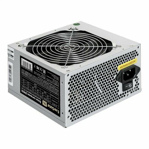 EXEGATE Блок питания EX259601RUS-PC Блок питания 650W UN650 ATX PC 12cm fan 24pin 4pin PCIe 3xSATA 2xIDE кабель 220V в комплекте 2774₽