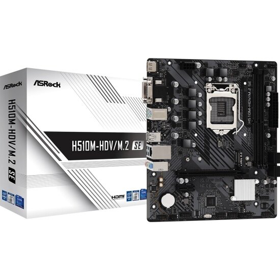 Материнская плата ASROCK H510M-HDV/M.2 SE (LGA1200 mATX)