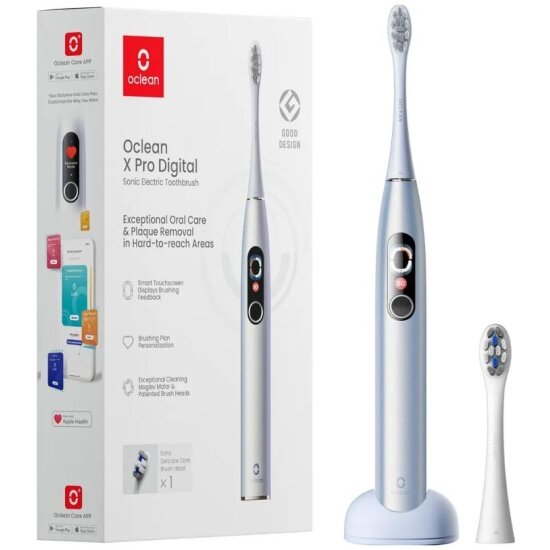 Электрическая зубная щётка Oclean X Pro Digital Y2076 серебристый (C01000382)