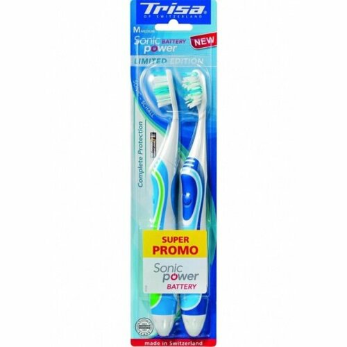 Набор электрических зубных щеток TRISA Sonicpower Battery 666700 Blue-Green 215000₽